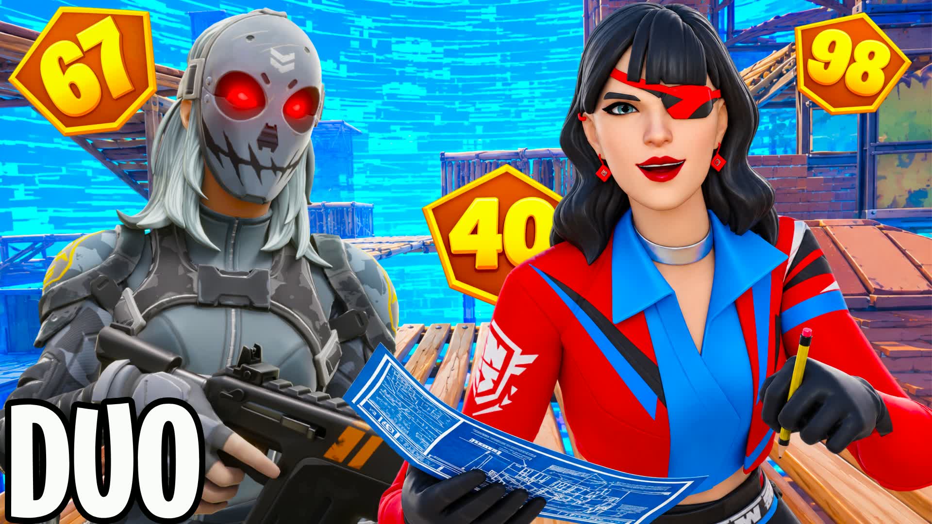 DUO ZONE WARS [ENDGAME] 🌀 32 PLAYERS — Fortnite Creative map