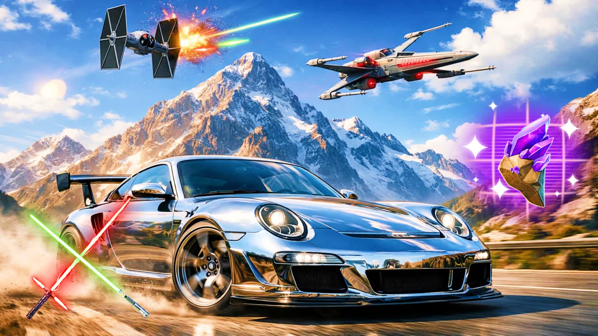 🚙DRIVE THE MOUNTAIN — Fortnite Creative map