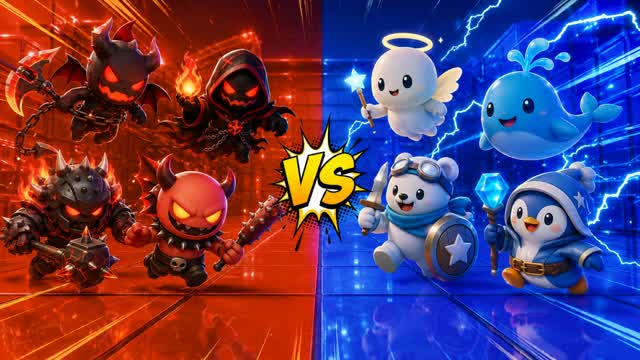 SUPER CRAZY RED🔴vs🔵BLUE — Fortnite Creative map