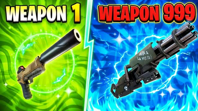 😎 GUN GAME 🎯 CYBER CITY ONE SHOT — Fortnite Creative map