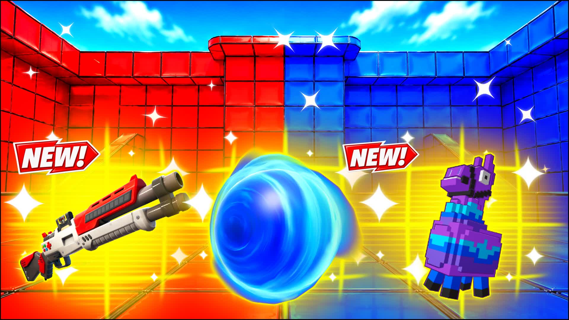 RED VS BLUE SIMPLE CREST 🔵🔴 — Fortnite Creative map