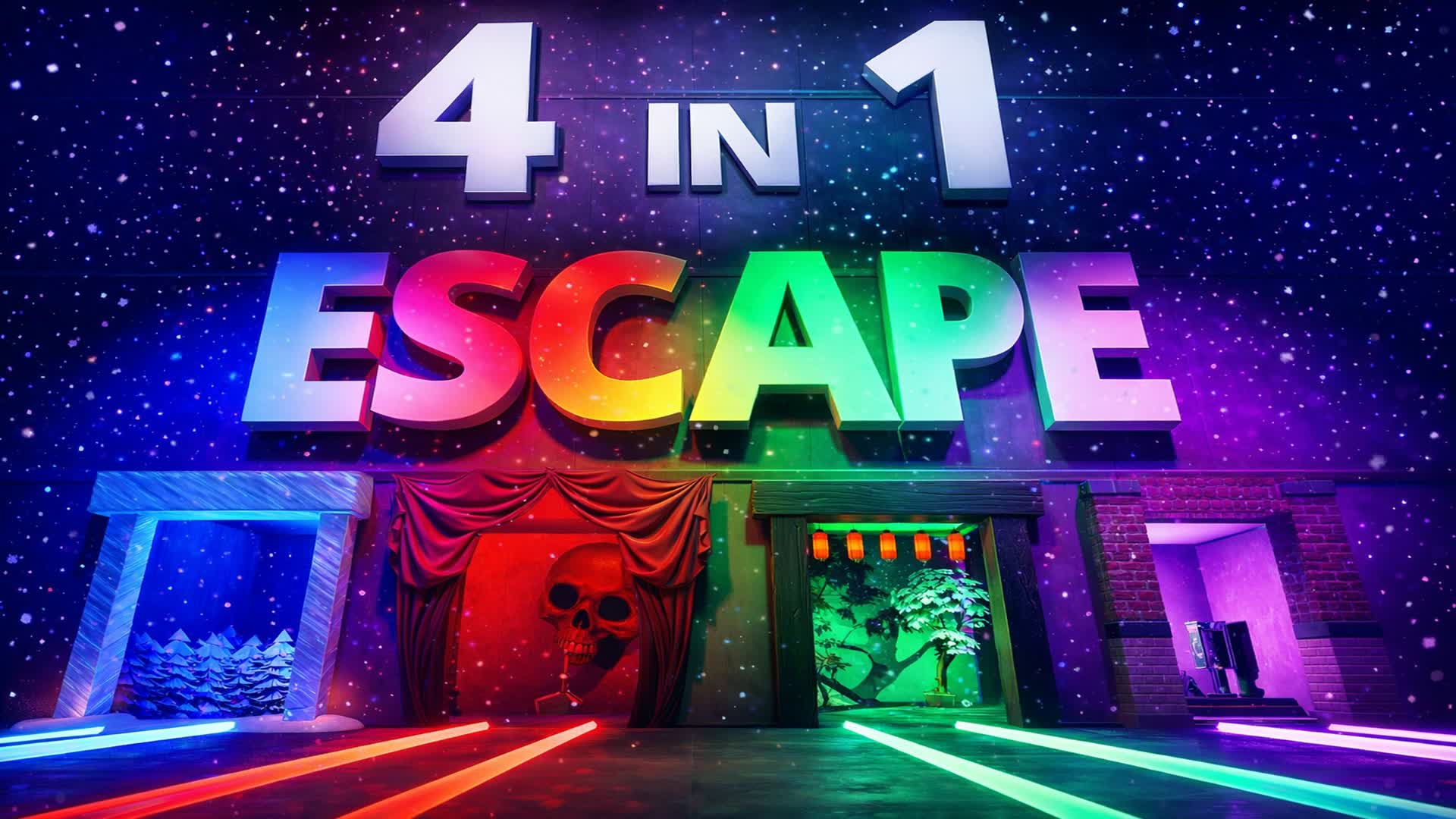 Escape Room 4 In 1 — Fortnite Creative map