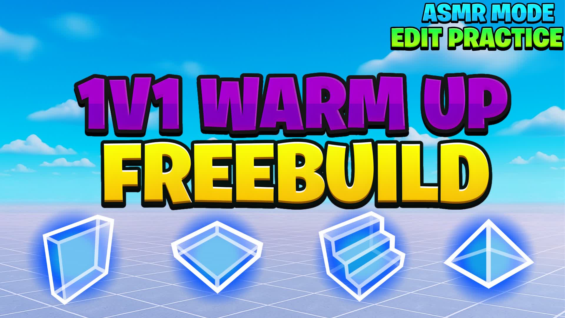 1V1 WARM UP FREEBUILD — Fortnite Creative map