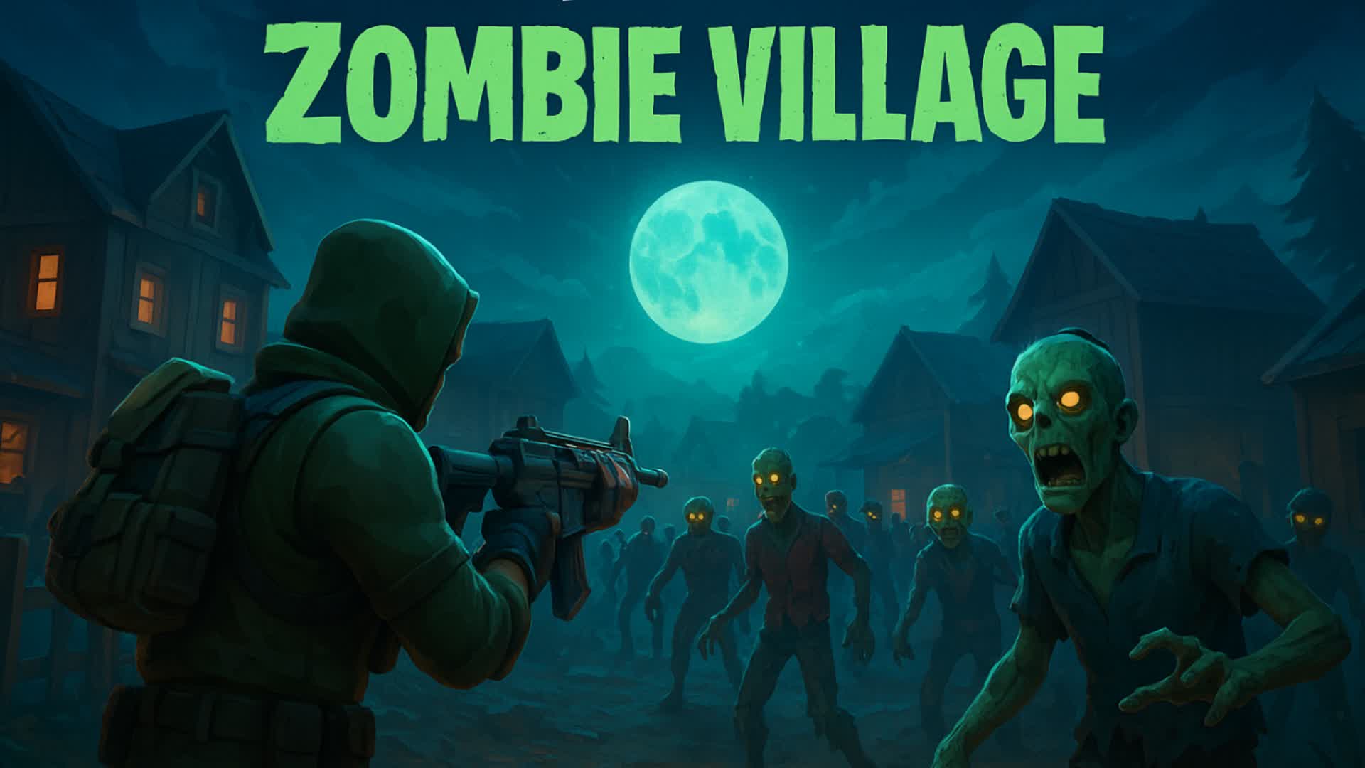 Zombie village — Fortnite Creative map