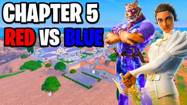 CHAPTER 5 RED VS BLUE🔴🔵-CUSTOM WEAPONS — Fortnite Creative map