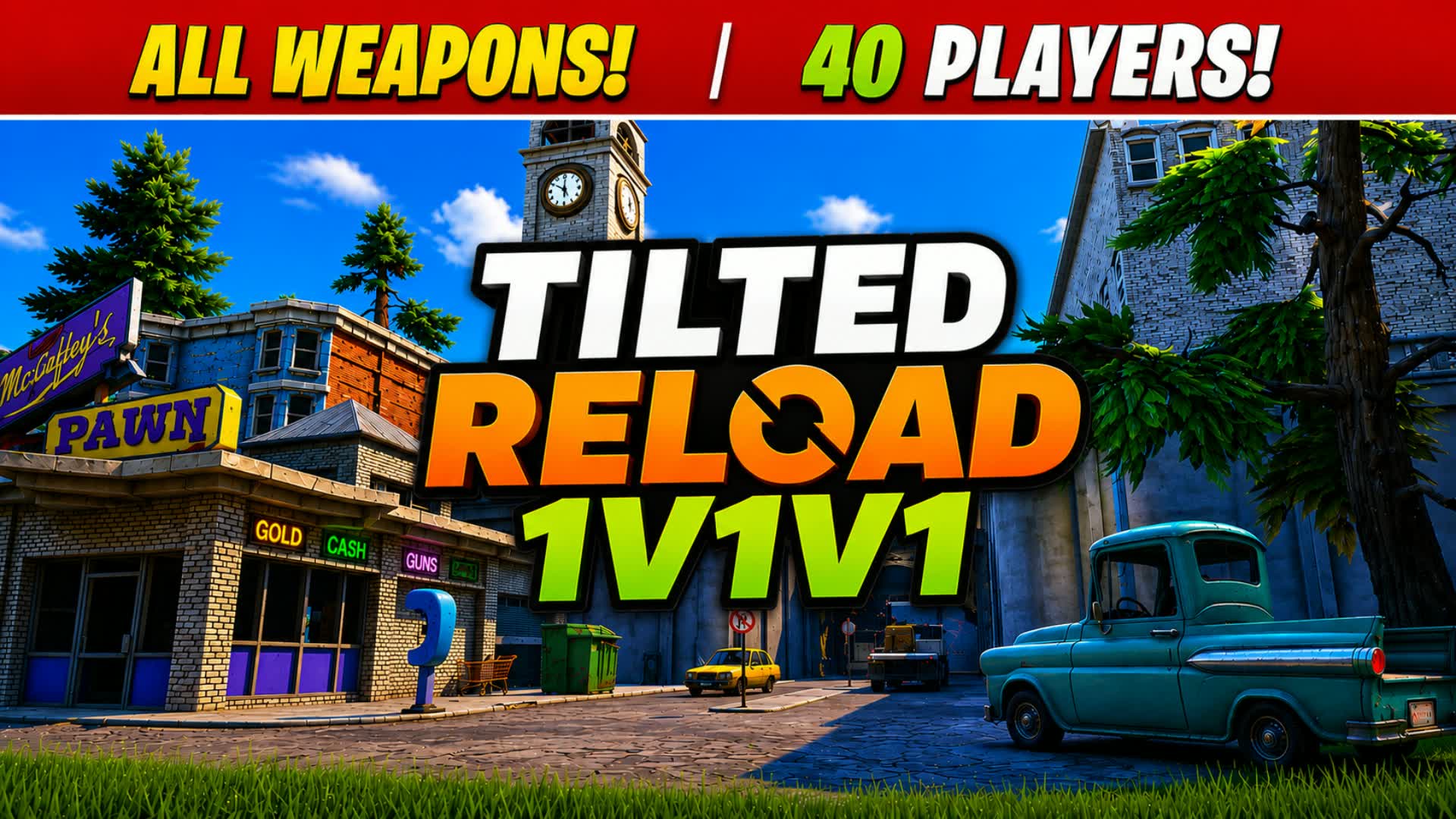 TILTED RELOAD 1V1V1 — Fortnite Creative map