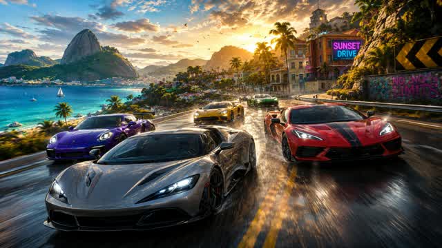 Free for all Extreme Car Rush — Fortnite Creative map cover art