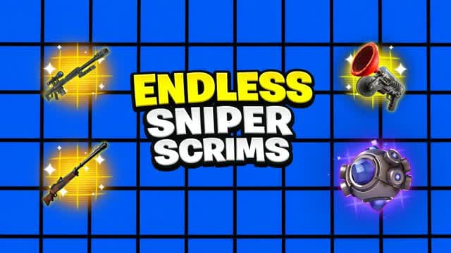 ENDLESS SNIPER SCRIMS — Fortnite Creative map cover art