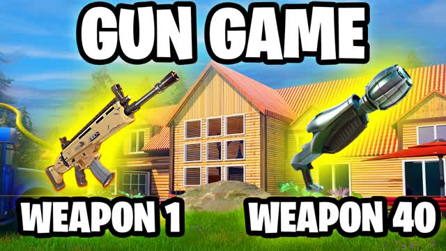 GUN GAME - LOOT LODGE — Fortnite Creative map cover art