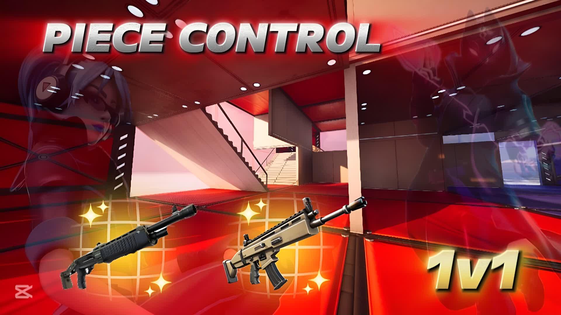 PIECE CONTROL RED VS BLUE 1V1 — Fortnite Creative map