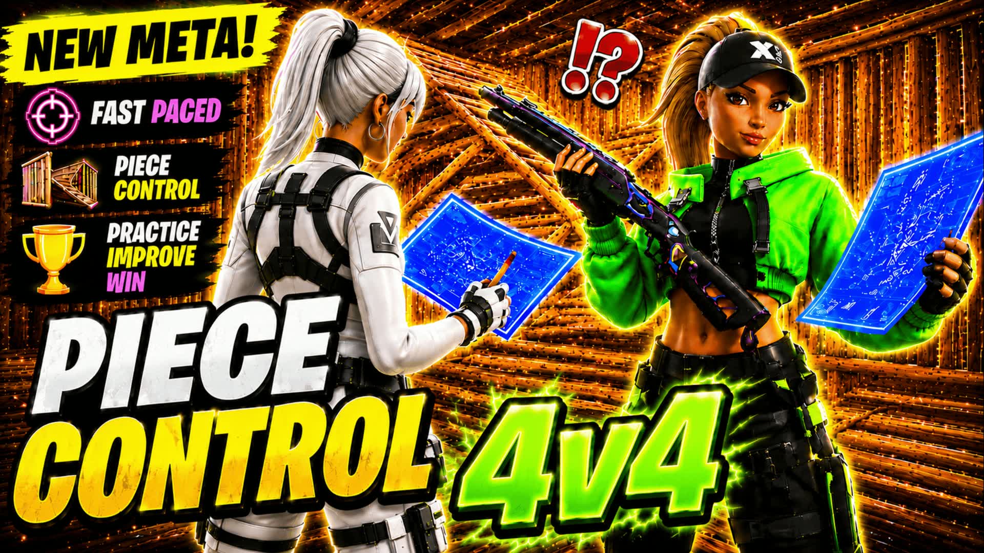 Pro Piece Control 4v4 ✏️ — Fortnite Creative map