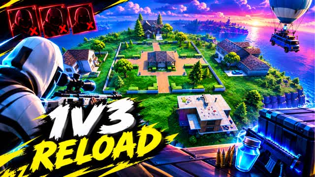 1v3 Reload — Fortnite Creative map cover art