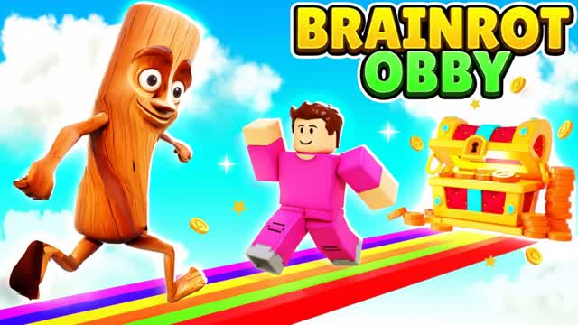 🌈 MEGA BRAINROT SUPER OBBY ⭐️ — Fortnite Creative map cover art