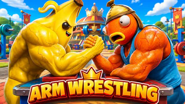 💪 ARM WRESTLING TYCOON⚔️ — Fortnite Creative map cover art