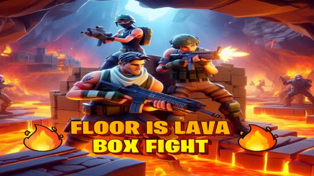 Floor is Lava Box Fight — Fortnite Creative map cover art