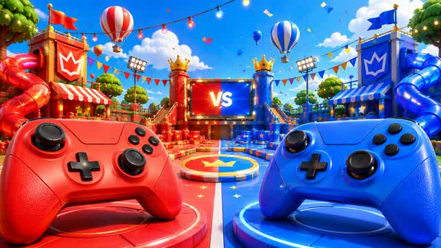 Red vs Blue 🌟 Champion Party Rush — Fortnite Creative map