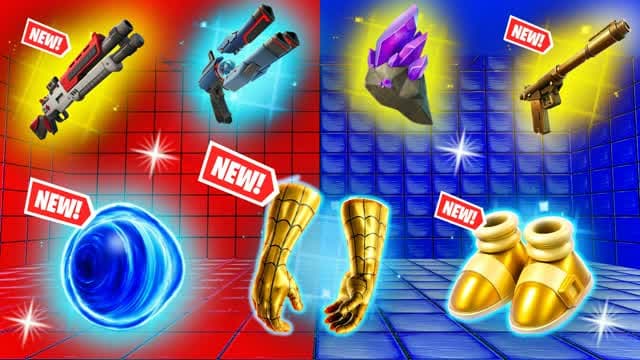 RED VS BLUE π΄π΅CRAZZYY β Fortnite Creative map