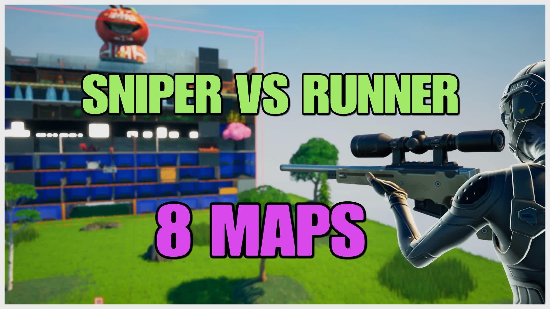 SNIPER VS RUNNER 8 MAPS — Fortnite Creative map