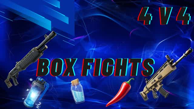 Box Fights 4 V 4: LO MEJOR — Fortnite Creative map cover art