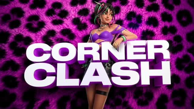 CORNER CLASH — Fortnite Creative map cover art