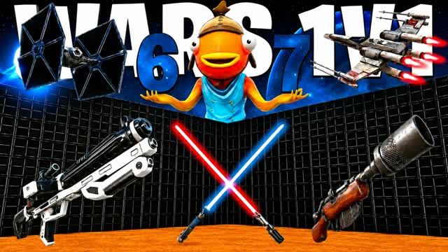 CRAZY STAR WARS 1V1 ALL GUNS BEST — Fortnite Creative map