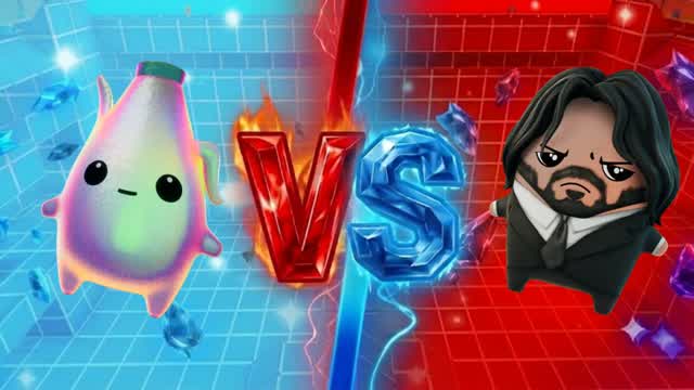 EXTREME CRAZY RED VS BLUE — Fortnite Creative map cover art