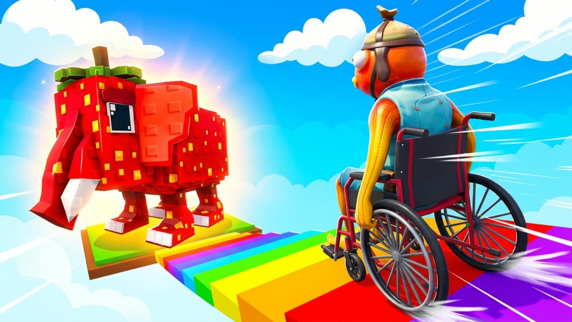WHEELCHAIR TO SURVIVE BRAINROT! — Fortnite Creative map