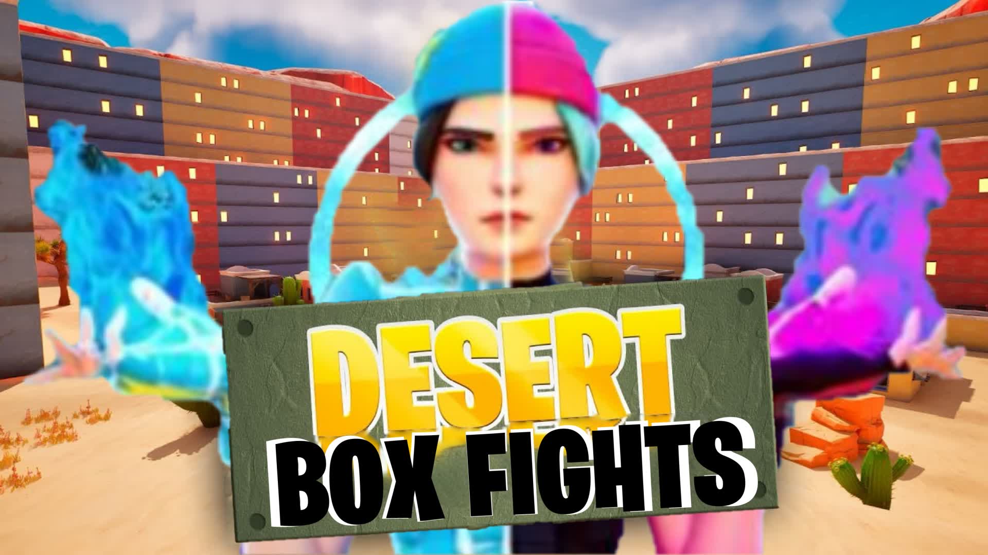 2v2 Desert Box Fights — Fortnite Creative map