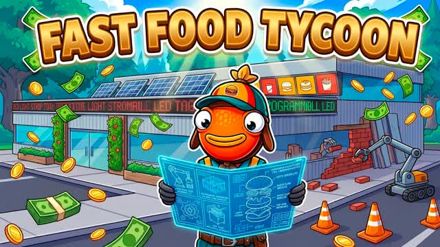 FAST FOOD TYCOON — Fortnite Creative map cover art