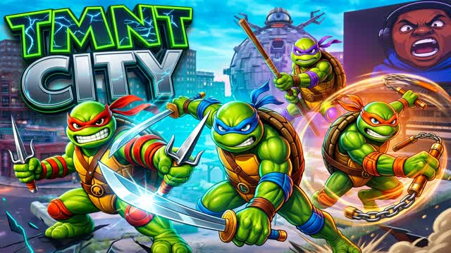 TMNT CITY 🌆 GUN GAME ONE SHOT 🏆 — Fortnite Creative map cover art