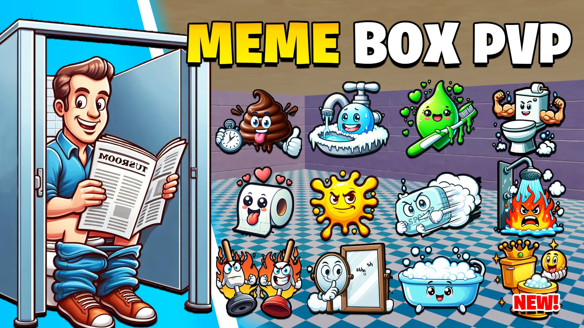 🚽MEME BOX FIGHTS 📦 — Fortnite Creative map