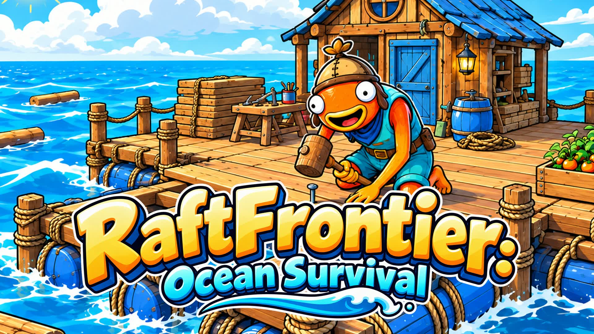 ⛵ RaftFrontier: Ocean Survival 🏡 — Fortnite Creative map