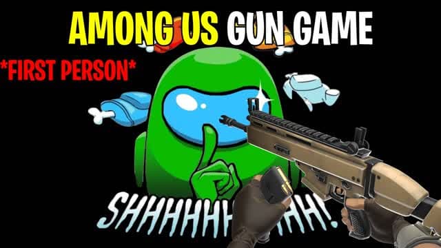 AMONG US GUN GAME ONE SHOT — Fortnite Creative map cover art