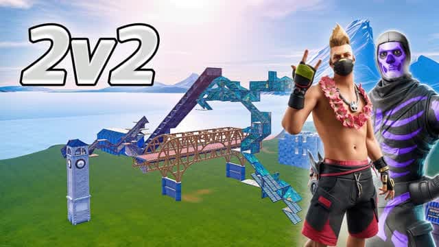 SCRIMS Arena 🔥 - 2v2 ساحة السكرمز — Fortnite Creative map cover art