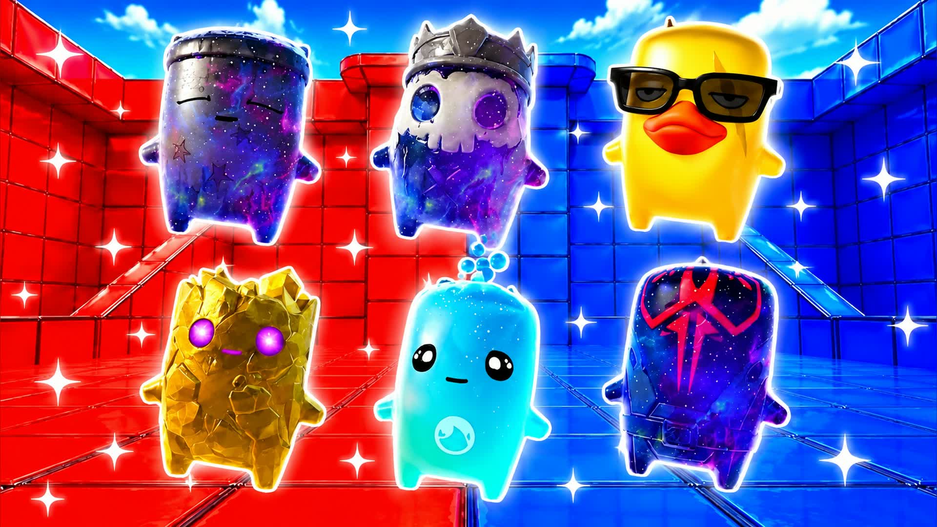 RED VS BLUE BATTLE RIOT 🔴🔵 — Fortnite Creative map