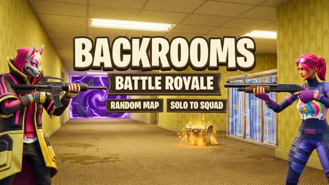 BACKROOMS BATTLE ROYALE — Fortnite Creative map cover art