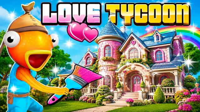 💕 Ultimate Love Tycoon ❤️👑 — Fortnite Creative map cover art