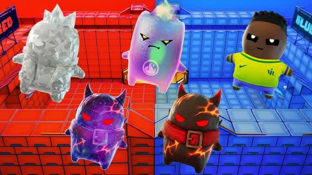RED VS BLUE SUPER IRON 🔴🔵 — Fortnite Creative map cover art
