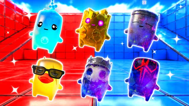 RED VS BLUE VEILED MOTION 🔴🔵 — Fortnite Creative map cover art