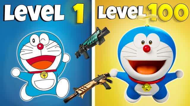 DORAEMON GUN GAME — Fortnite Creative map cover art