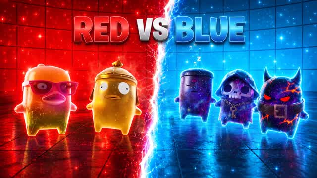 RED VS BLUE🔴🔵 Brainrot vs Brainrot — Fortnite Creative map cover art