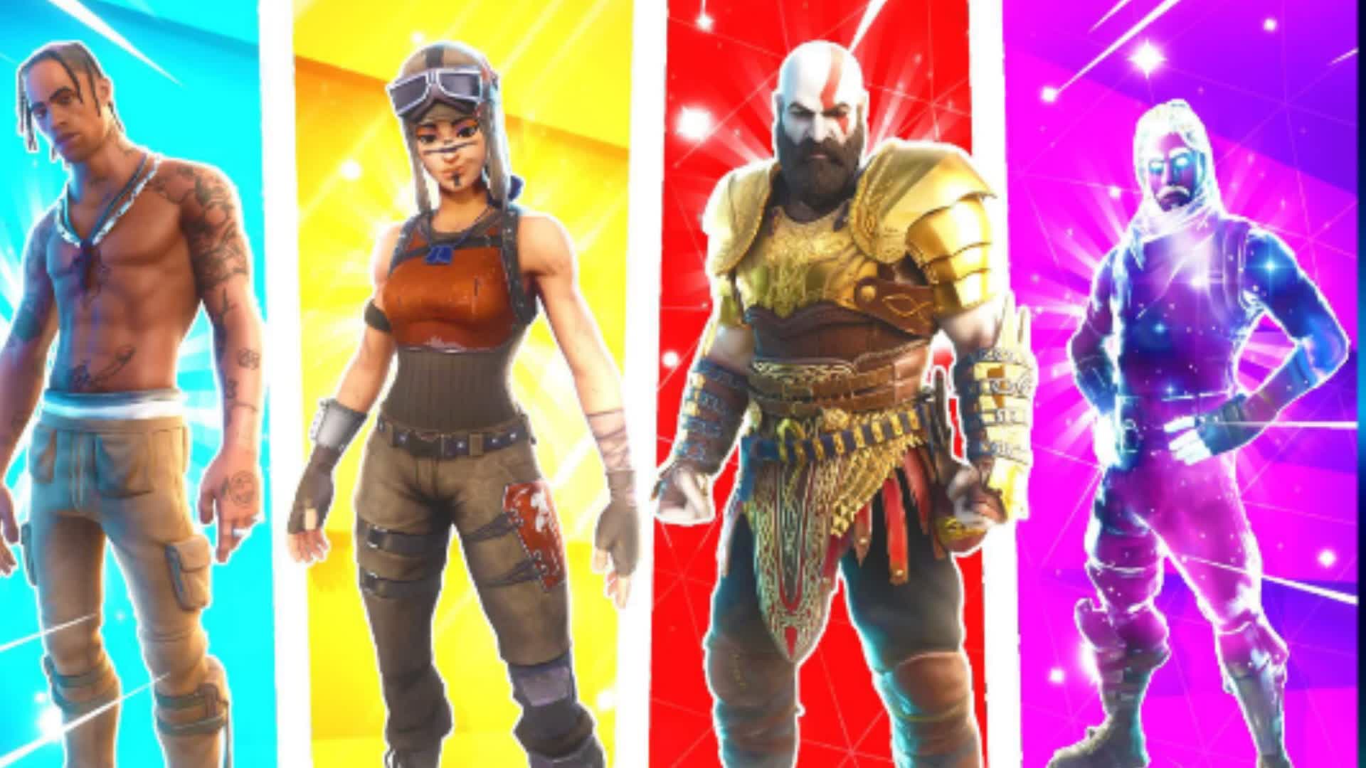 ALL CUSTOM SKINS — Fortnite Creative map