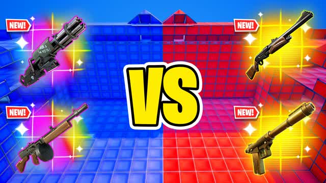 EXTREME RED VS BLUE 🔴🔵 — Fortnite Creative map cover art