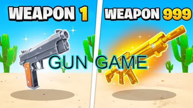 gun game — Fortnite Creative map cover art