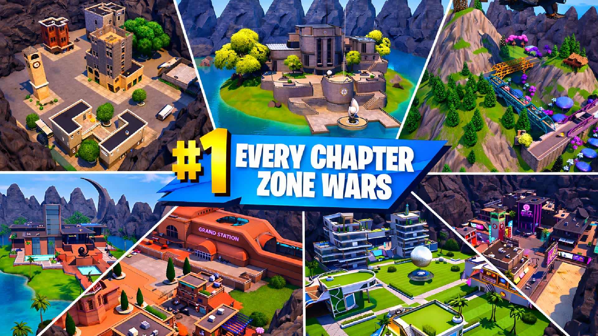 Every Chapter Zone Wars — Fortnite Creative map