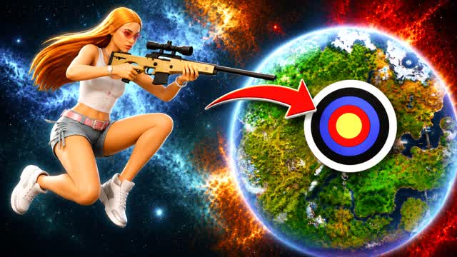 🎯BABU TRICKSHOT PARKOUR 125 LEVELS! — Fortnite Creative map cover art