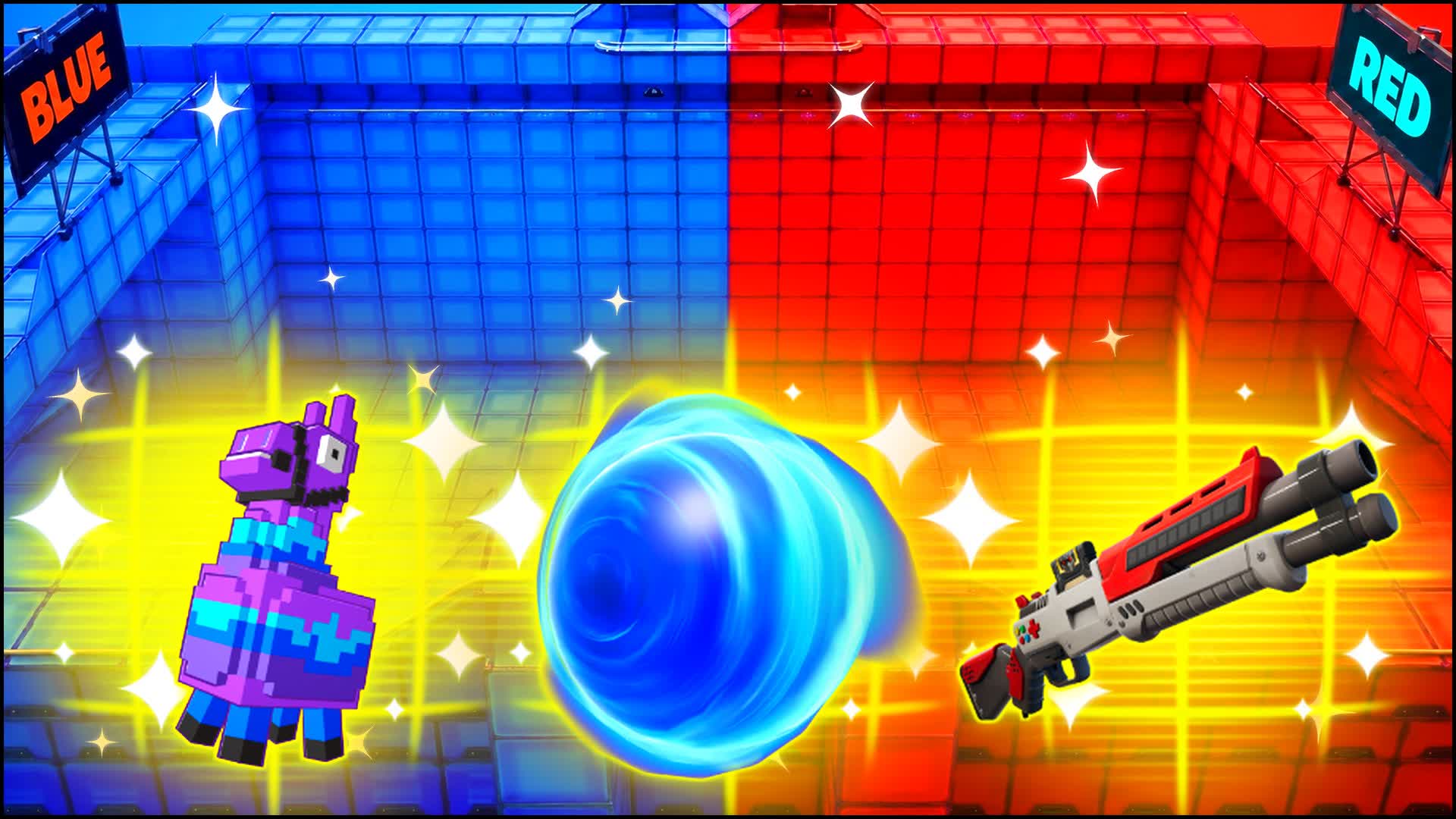 RED VS BLUE IVORY FRAME π΄π΅ β Fortnite Creative map
