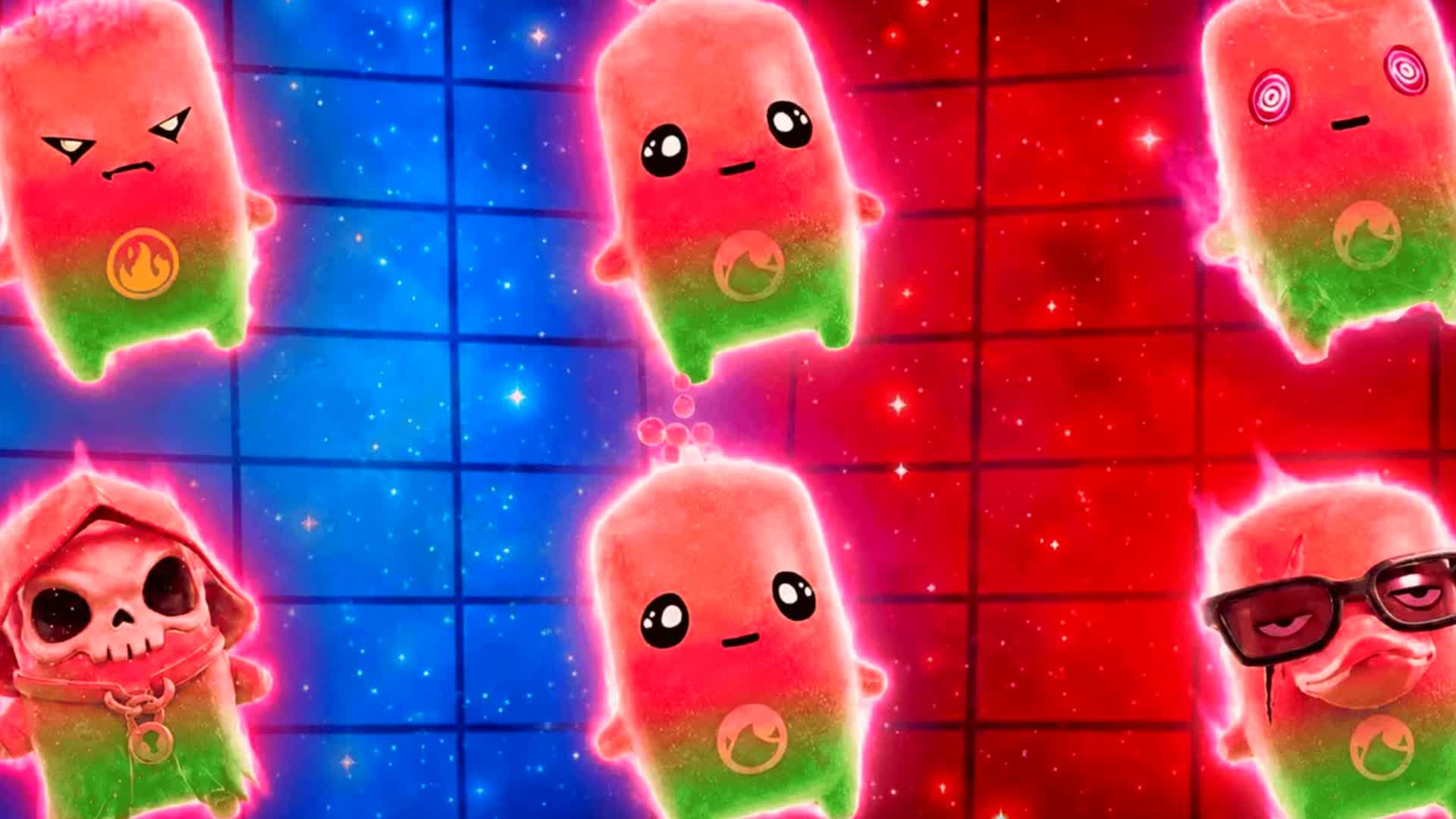 Blu VS red nuke fight — Fortnite Creative map