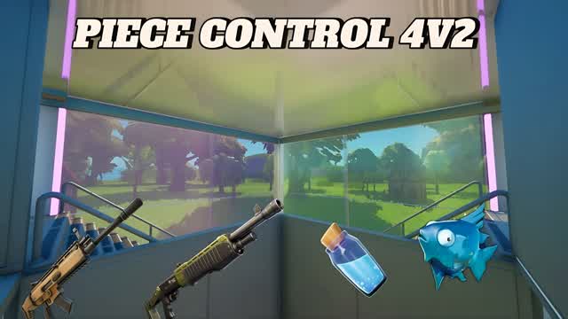PIECE CONTROL 4V2 — Fortnite Creative map cover art