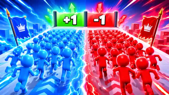 RED VS BLUE: COUNT MASTER — Fortnite Creative map